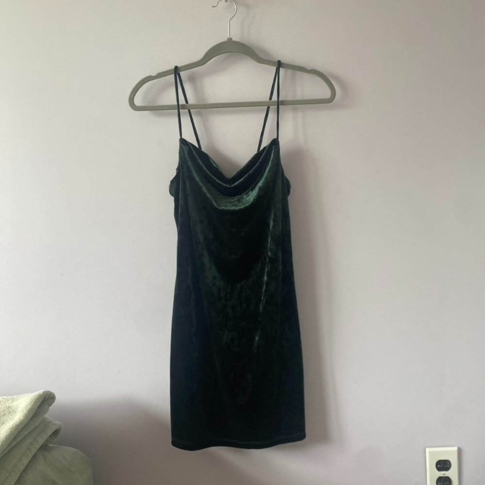 Topshop Velvet Mini Dress - Size 4